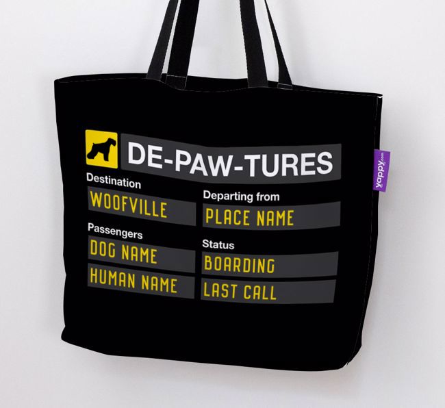 'De-paw-tures' - Personalised {breedFullName} Canvas Bag